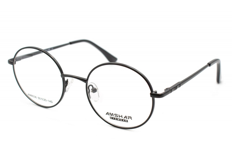 Круглые металлические очки для зрения Amshar 8536